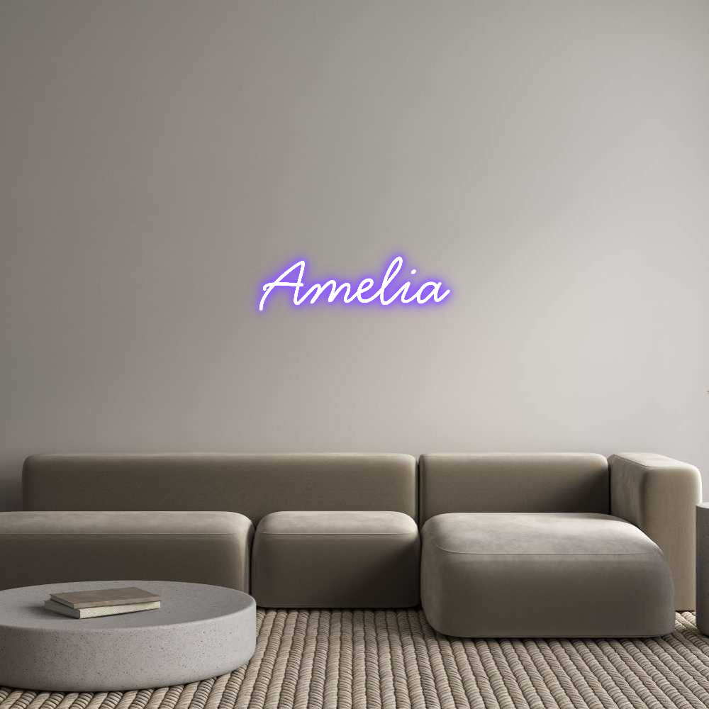 Anpassad neon: Amelia