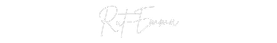 Anpassad neon: Rut-Emma