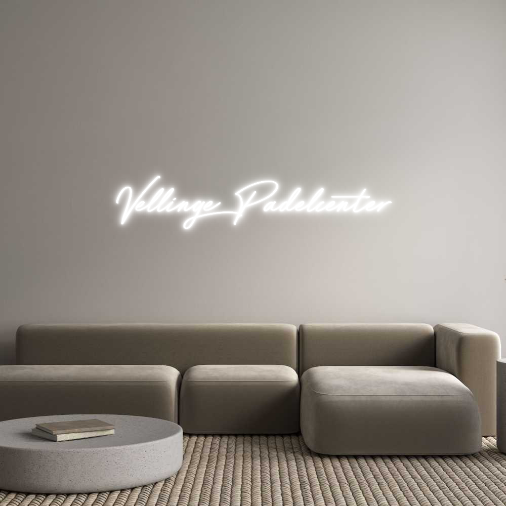 Anpassad neon: Vellinge Pade...