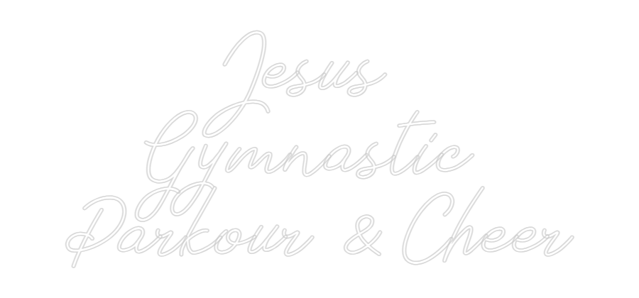 Anpassad neon:        Jesus...