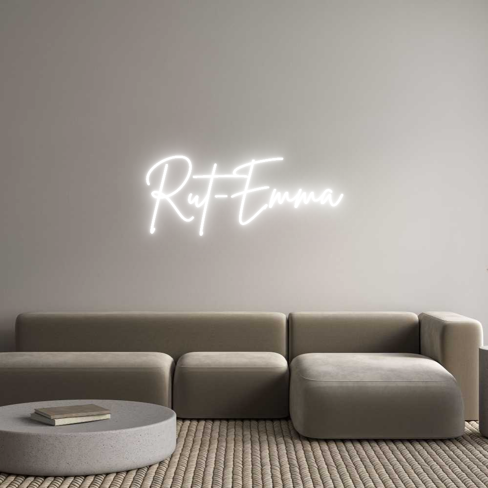 Anpassad neon: Rut-Emma