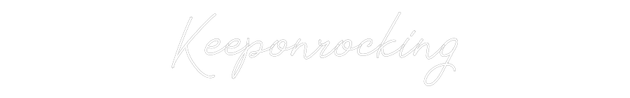 Anpassad neon: Keeponrocking