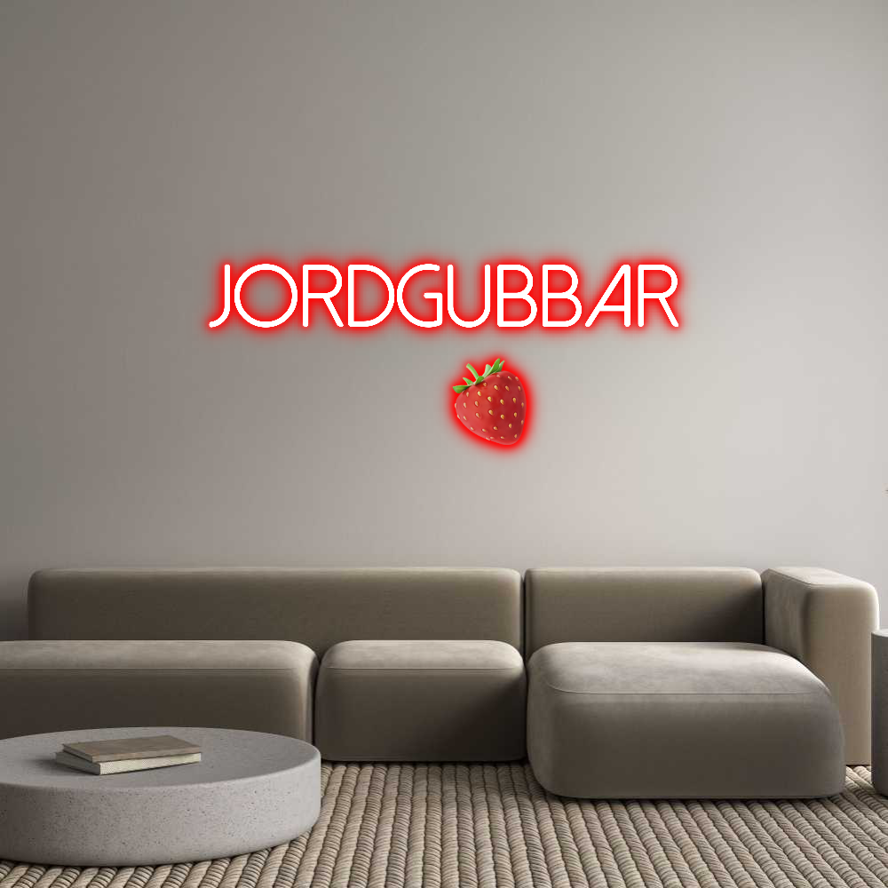 Anpassad neon: Jordgubbar
 ...