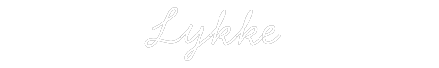 Anpassad neon: Lykke