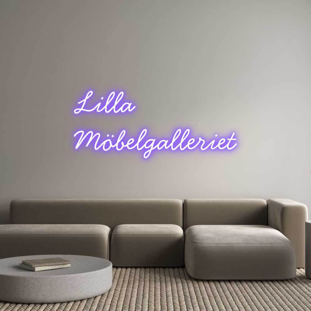 Anpassad neon: Lilla
Möbelg...