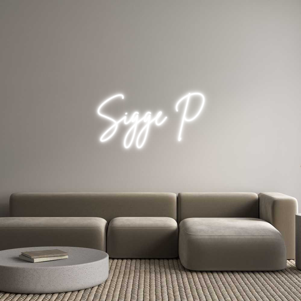 Anpassad neon: Sigge P