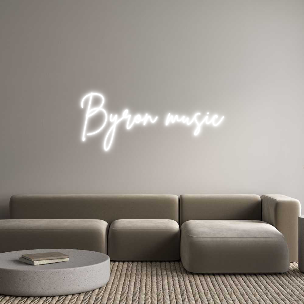 Anpassad neon: Byron music