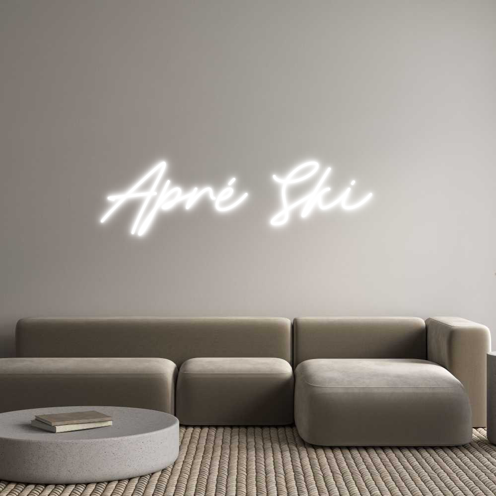 Anpassad neon: Apré Ski