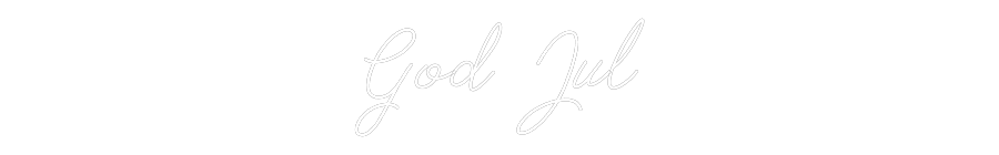 Anpassad neon: God Jul