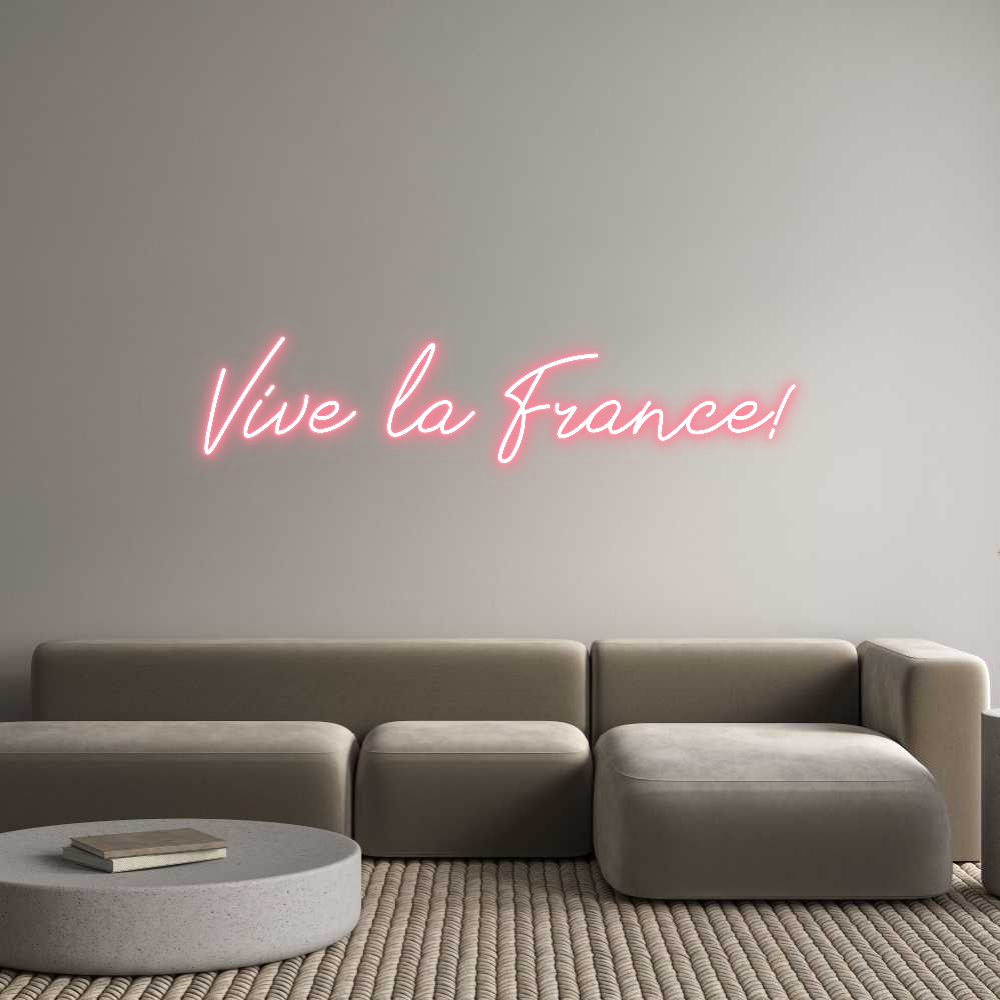 Anpassad neon: Vive la France!