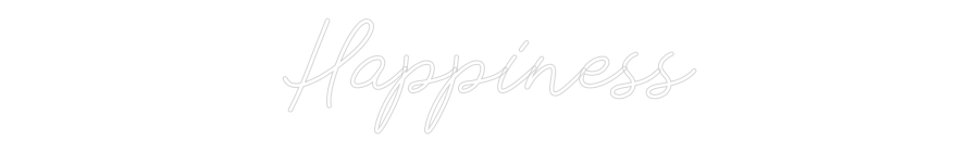 Anpassad neon: Happiness