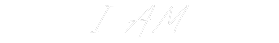 Anpassad neon: I AM