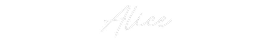 Anpassad neon: Alice