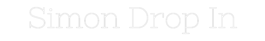 Anpassad neon: Simon Drop In