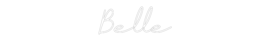 Anpassad neon: Belle