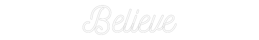 Anpassad neon: Believe