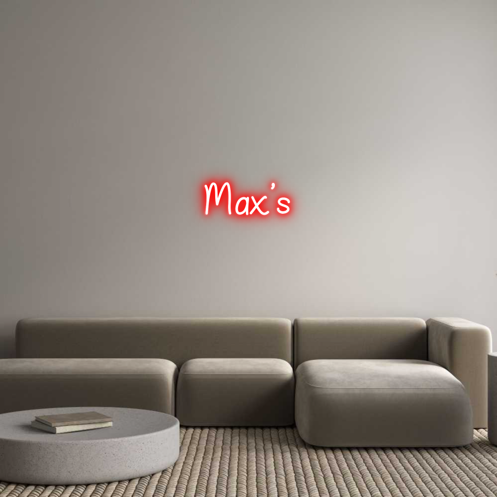 Anpassad neon: Max’s