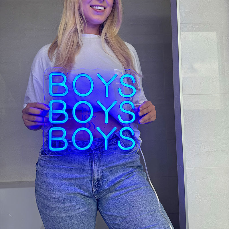 Neonskylt Boys Boys Boys