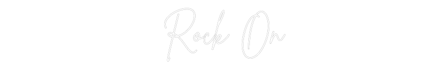 Anpassad neon: Rock On
