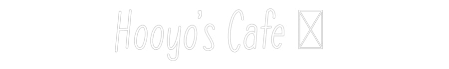 Anpassad neon: Hooyo’s Café ...