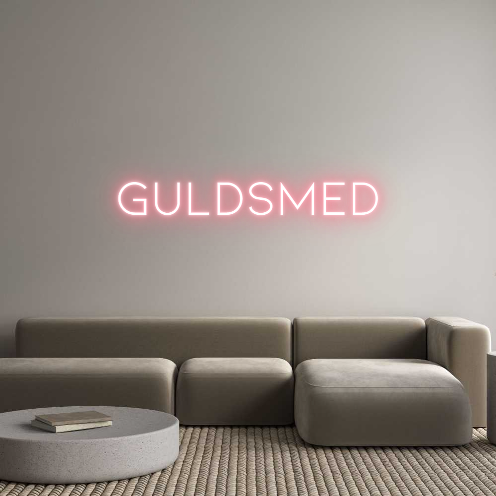 Anpassad neon: GULDSMED