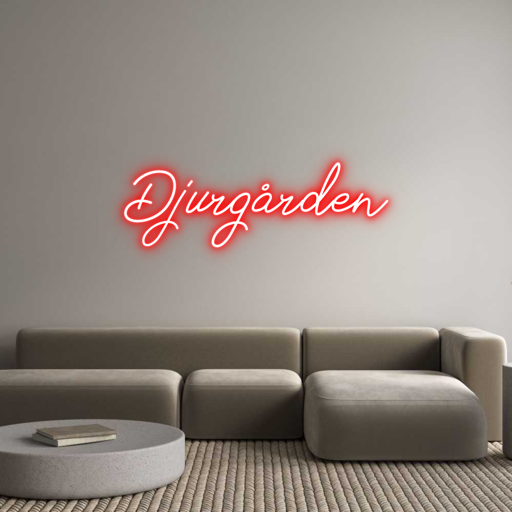 Anpassad neon: Djurgården