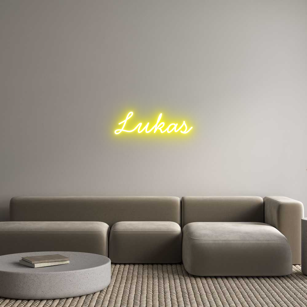 Anpassad neon: Lukas