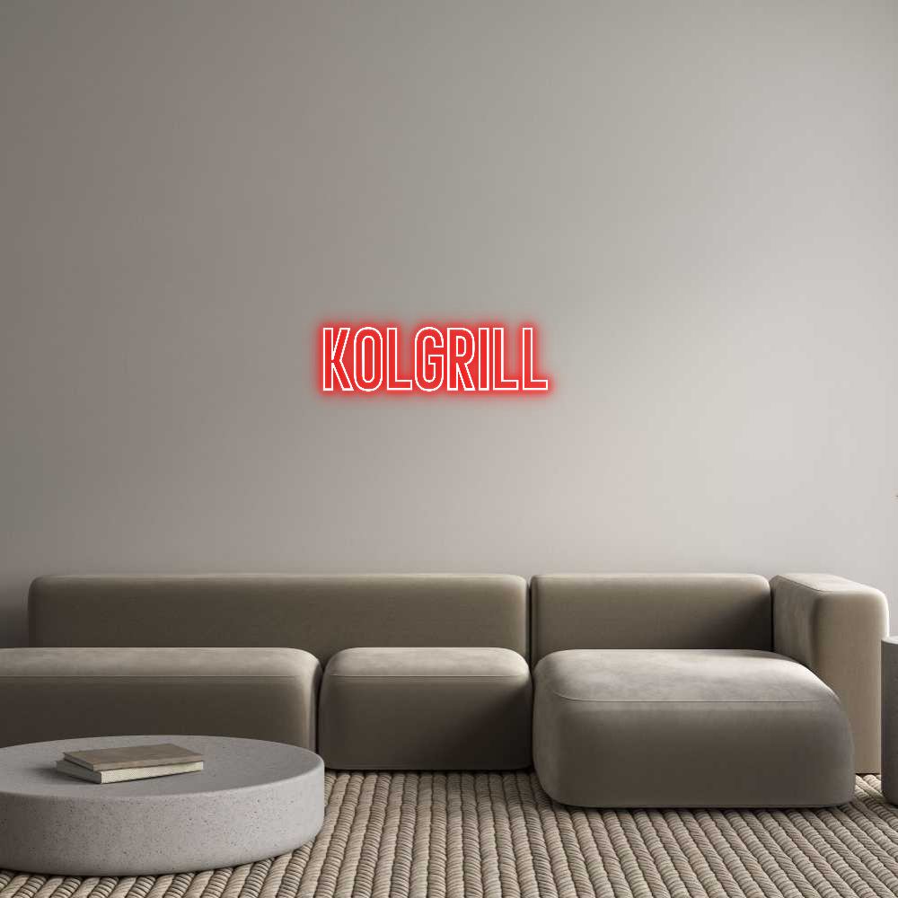 Anpassad neon: Kolgrill