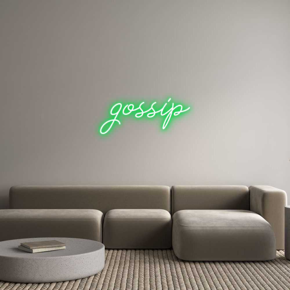 Anpassad neon: gossip