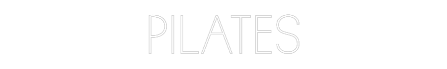 Anpassad neon: PILATES
