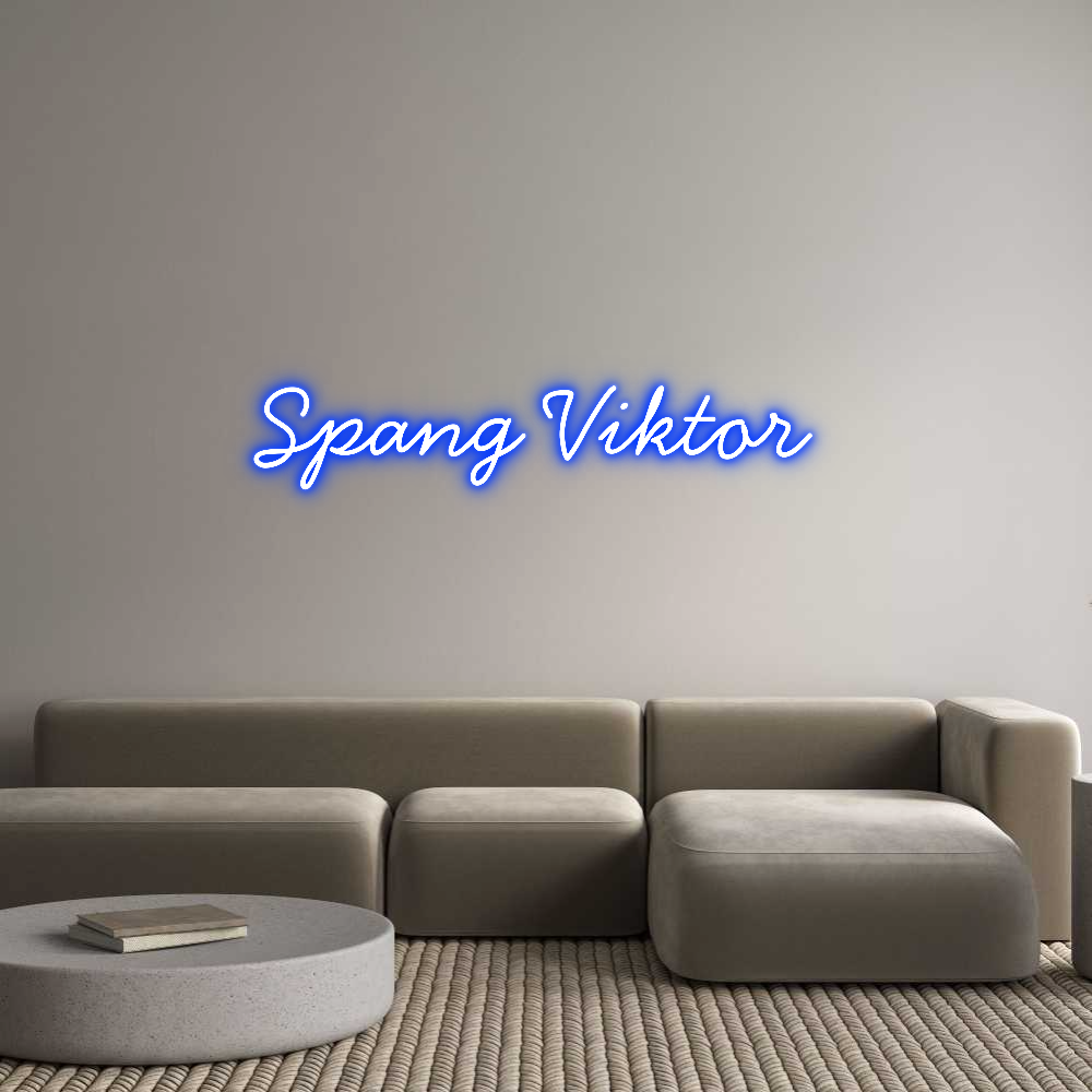 Anpassad neon: Spang Viktor