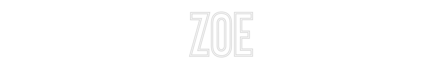 Anpassad neon: Zoe