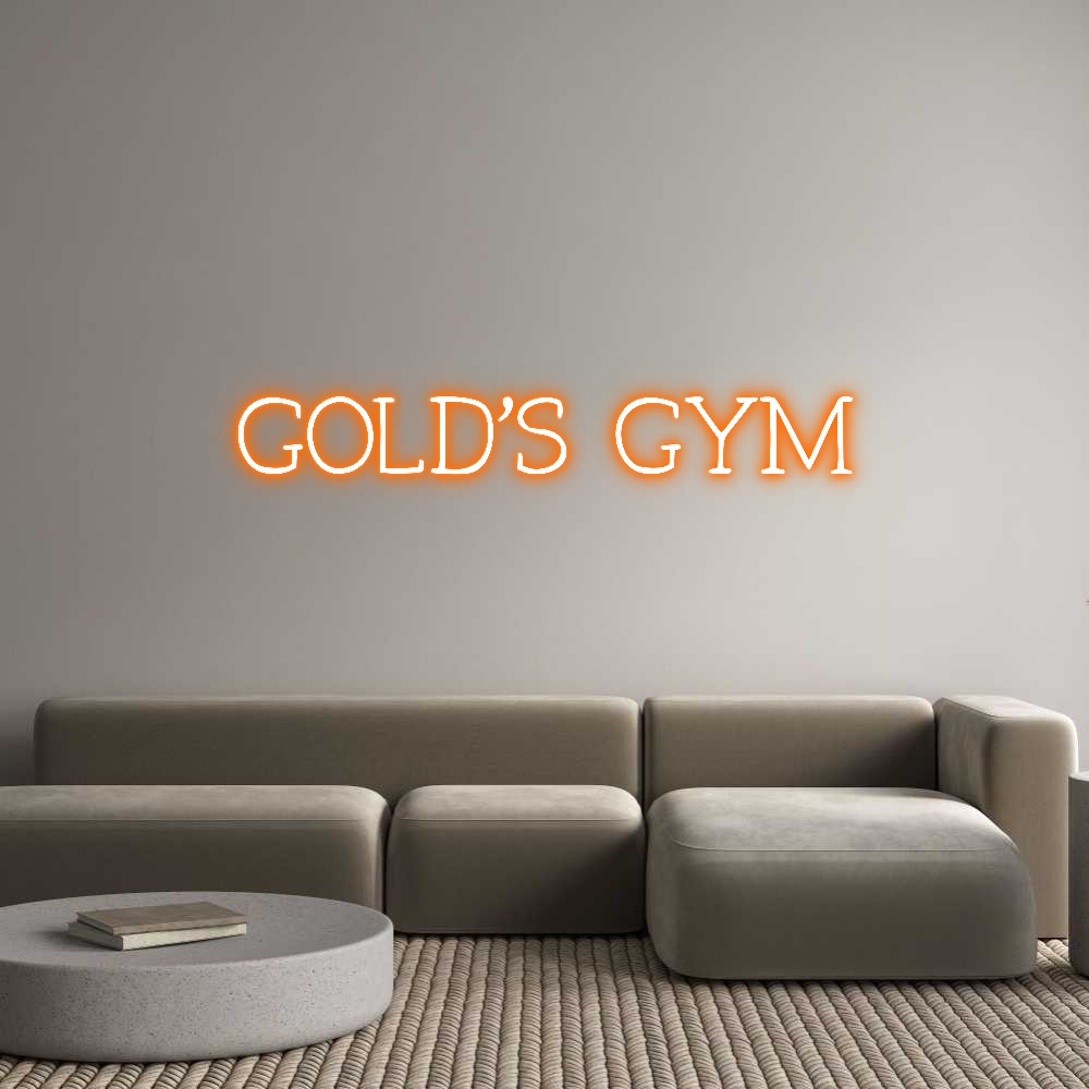 Anpassad neon: GOLD’S GYM