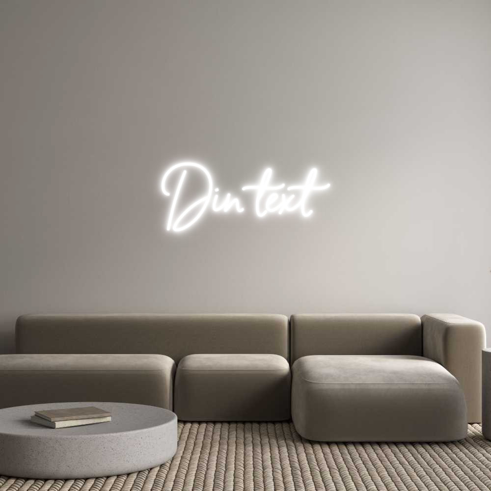 Anpassad neon: Din text