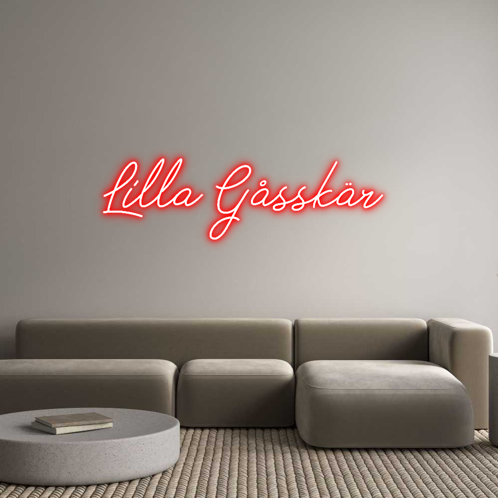 Anpassad neon: Lilla Gåsskär