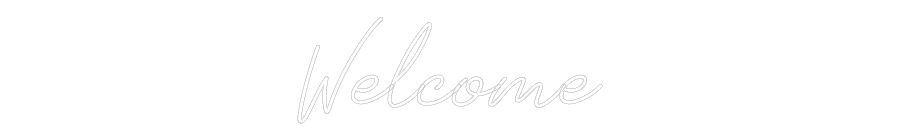 Anpassad neon: Welcome