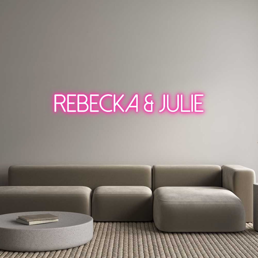 Anpassad neon: Rebecka & julie