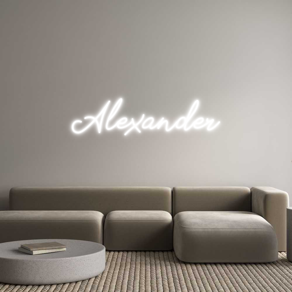 Anpassad neon: Alexander