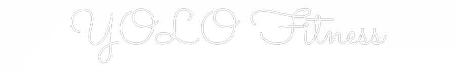 Anpassad neon: YOLO Fitness