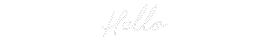 Anpassad neon: Hello