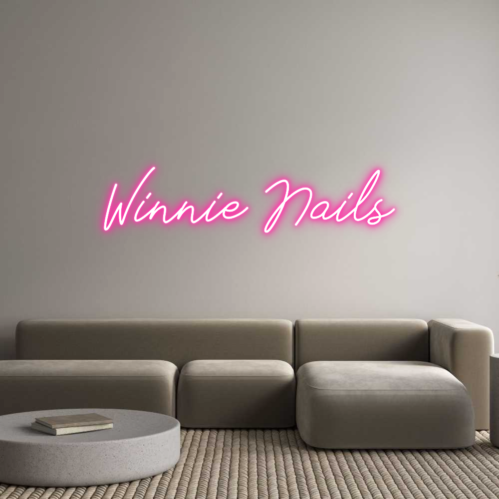 Anpassad neon: Winnie Nails