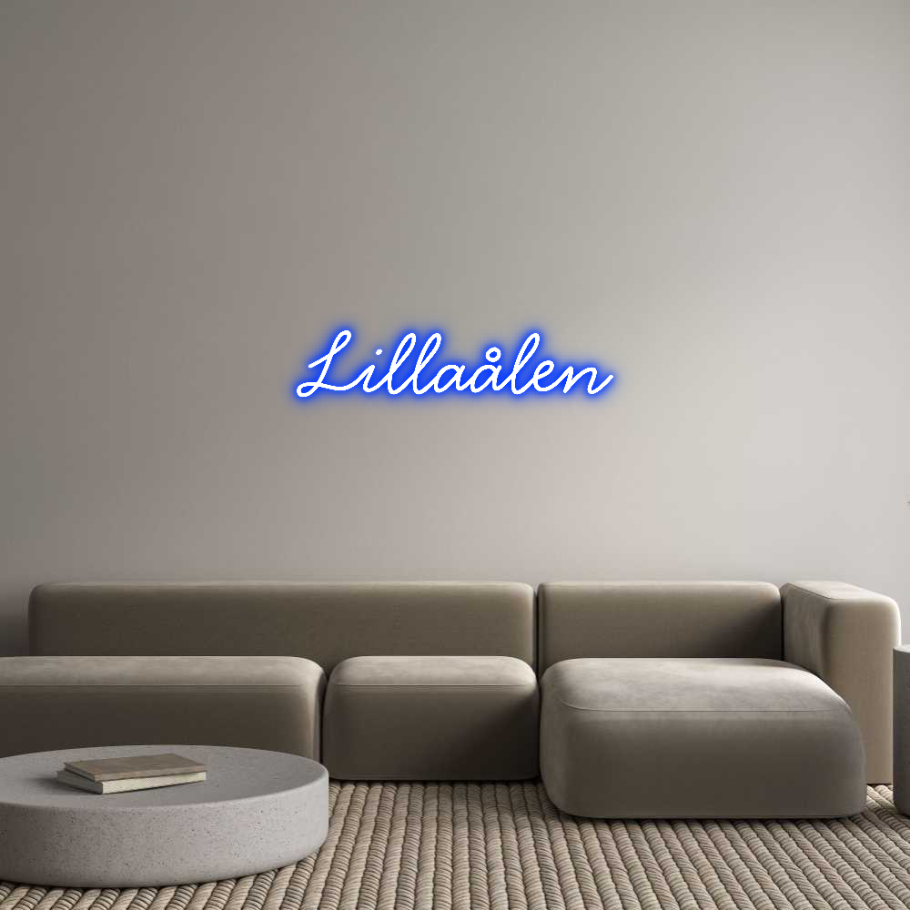 Anpassad neon: Lillaålen