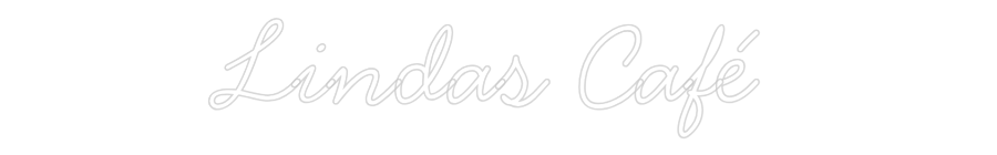 Anpassad neon: Lindas Café