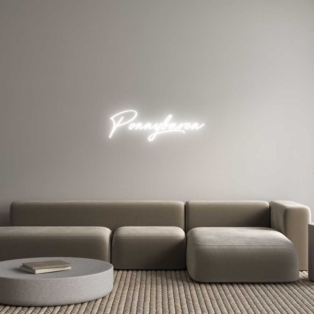 Anpassad neon: Ponnybaren