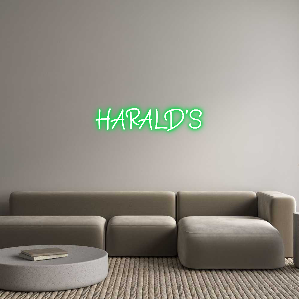 Anpassad neon: HARALD’S