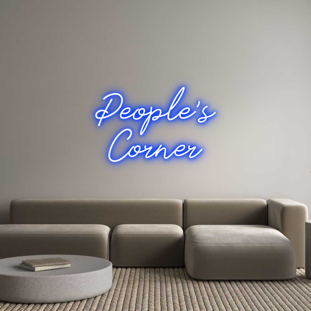 Anpassad neon: People's
Cor...