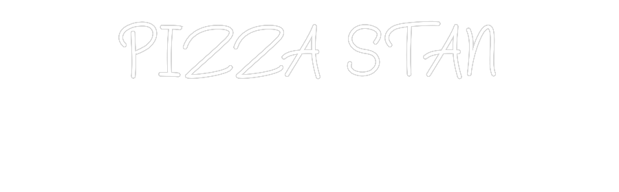 Anpassad neon: PIZZA STAN