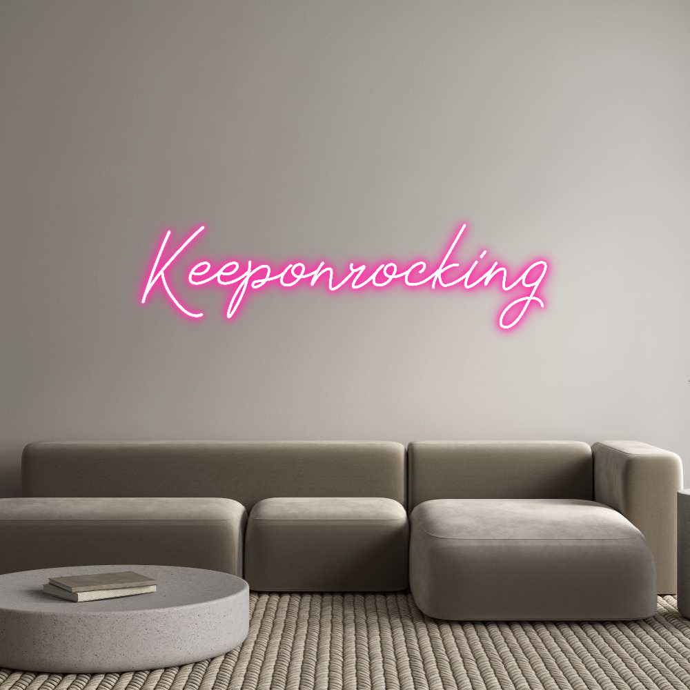 Anpassad neon: Keeponrocking