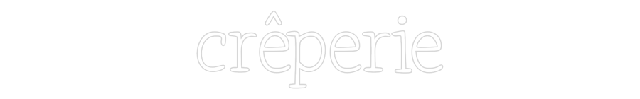 Anpassad neon: crêperie