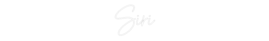 Anpassad neon: Siri